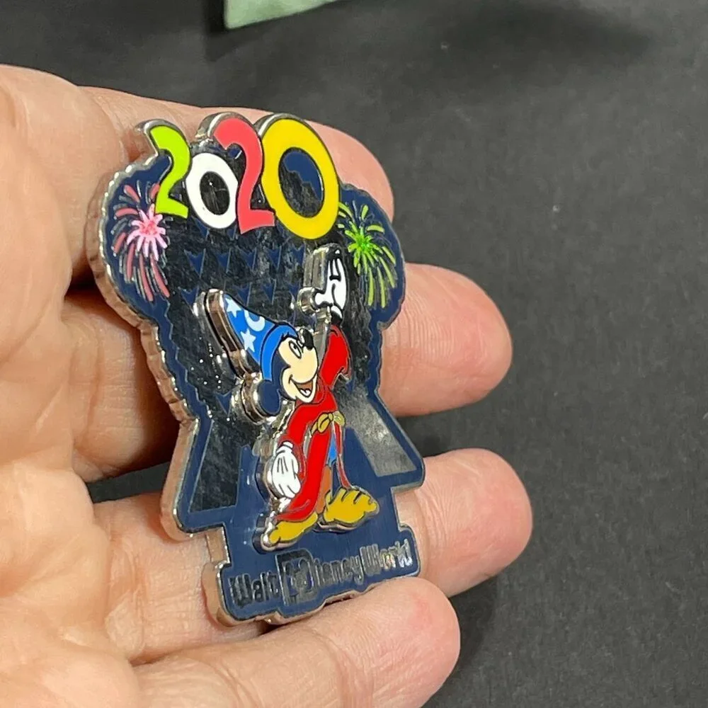Disney Sorcerer Trading Pin Mickey Mouse Epcot 2020 Badge Lapel Pin Brooch Gift